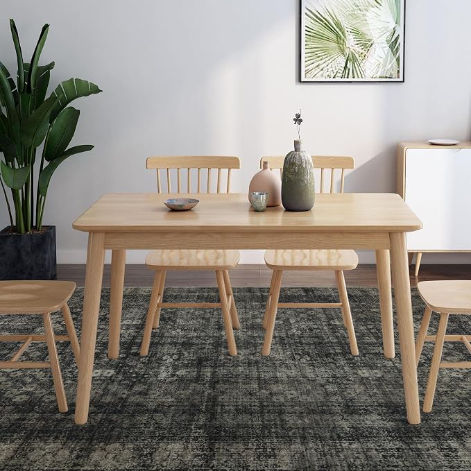 9x12 Vintage Washable Area Rug, Black | Living Room,Low Pile,Non Slip,Non-Shedding Large,Soft Indoor,Stain Resistant,Floral Print,Bedroom Dining Room