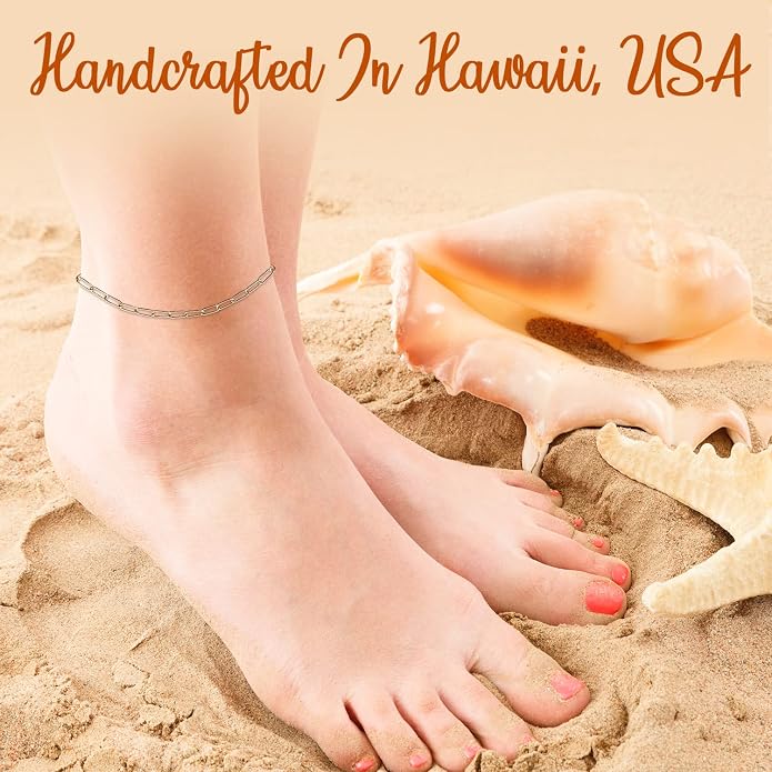 14K Gold Filled Anklet for Women – Figaro & Cable Chain Gold Ankle Bracelet, Waterproof Non Tarnish Dainty Adjustable Anklets for Women, Hypoallergenic Summer Beach Foot Jewelry, Mothers Day Birthday Gift for Women