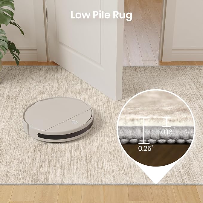 Valenrug Washable Rugs 7x9 - Non Slip 7x9 Area Rugs for Living Room, Stain Resistant Area Rugs for Bedroom, Foldable Machine Washable Area Rug(7'x9', Brown)