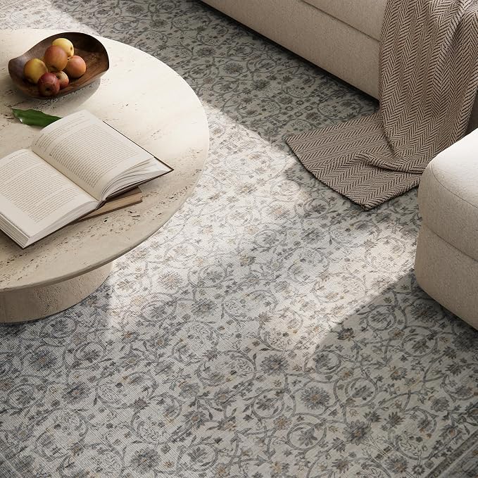 Machine Washable Entryway Small Area Rugs: Soft Non-Slip Low Pile Door Mat Indoor Entrance 2x3 ThrowRug for High-Traffic Areas Kitchen, Hallway, Farmhouse Decor