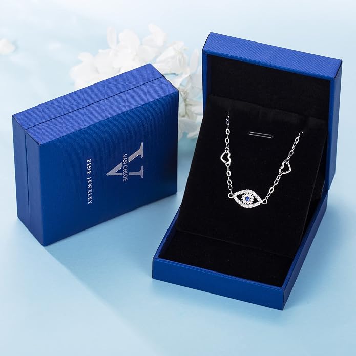 Evil Eyes Anklets for Women 925 Sterling Silver Ankle Bracelets for Women Adjustable Womens Ankle Bracelet