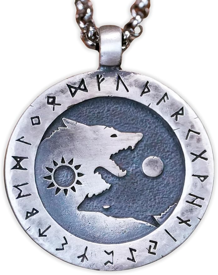Yin Yang Necklace For Men Ancient Looking High Quality Pendant Jewelry - Yin Yang Gifts - Viking Jewelry for Men