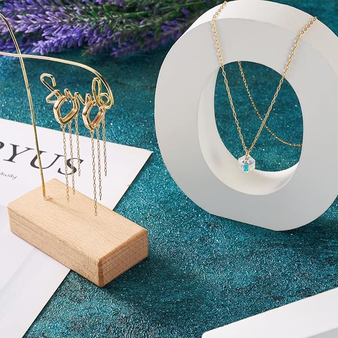 Elecrelive 3.28 Ft 14K Gold Filled Paperclip Chains Brass Permanent Jewelry Chains 2.5mm Oval Link Cable Chains with 1 Square Velvet Bag for Women's Trendy Layering Necklace Bracelet Making
