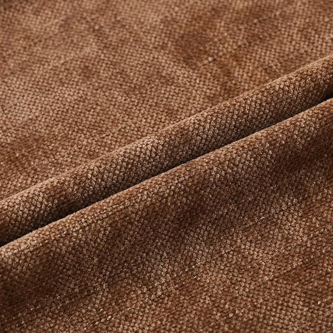 Set of 4 Soft Textured Decorative Throw Pillow Covers 12x20 Inch Cozy Farmhouse Cushion Cover Square Accent Pillow Cases for Bed Couch Sofa Living Room, Brown