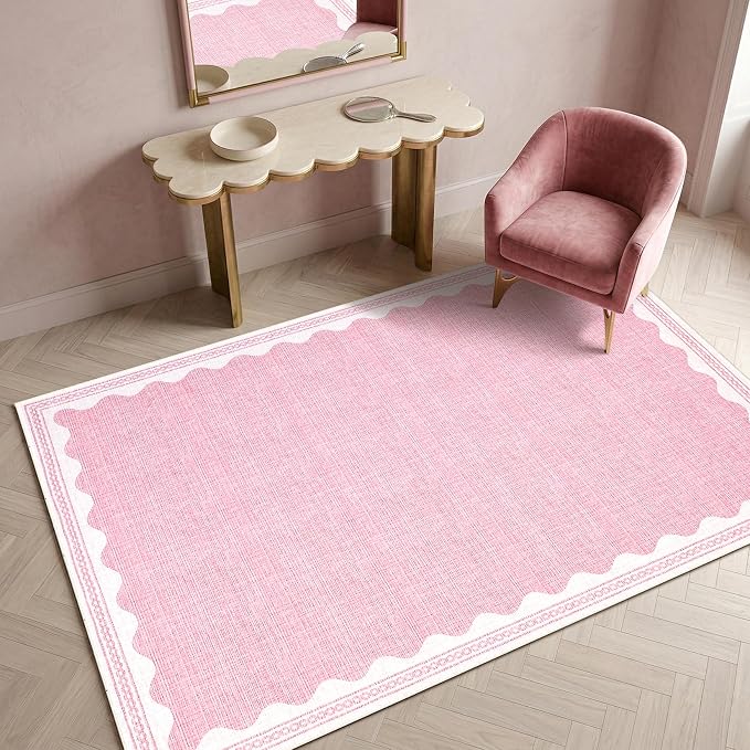 GarveeHome Scalloped Rug