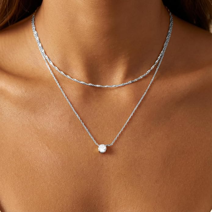 Unisex Celestial Gold Pendant Necklaces, Sun/Moon/Star/Angle Celestial Elements Unisex Choker Gold Lover Chains for Men and Women Jewelry