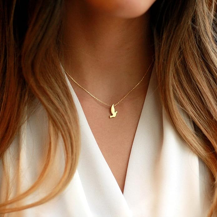 Collner 14K Gold Heart Pendant Necklace for Women Dainty Star Necklace Tiny Evil Eye Choker Necklace Boho Crescent Moon Necklace Minimalist Jewelry