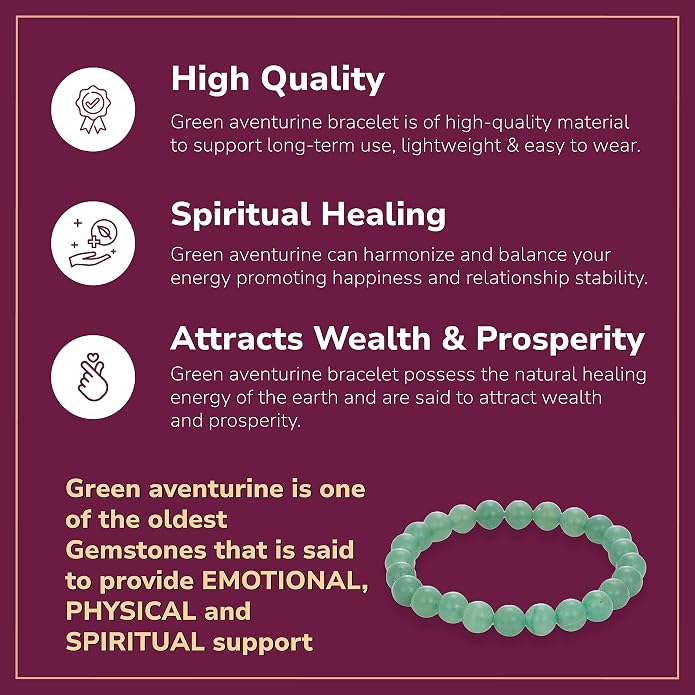 Crystal Vibe - Healing Crystal Bracelet for Women & Men | Natural Gemstone Bead Bracelet | Adjustable Handmade Energy Stone Bracelet | Bracelet for Meditation, Yoga & Daily Wear | Multiple Types