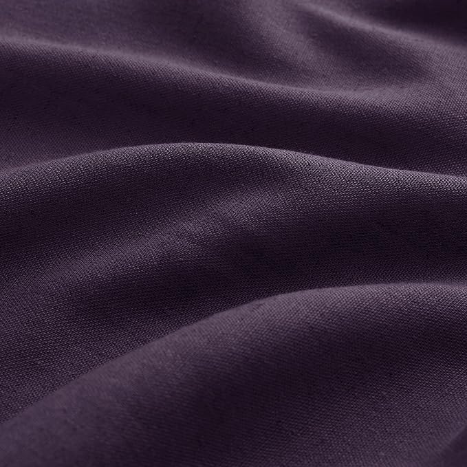 Aersas Plum Pinch Pleated Linen Curtains 102 Inch Length 2 Panels for Living Room Bedroom Semi Sheer Window Curtain Boho Neutral Back Tab Pinch Pleat Drape with Hooks 40x102