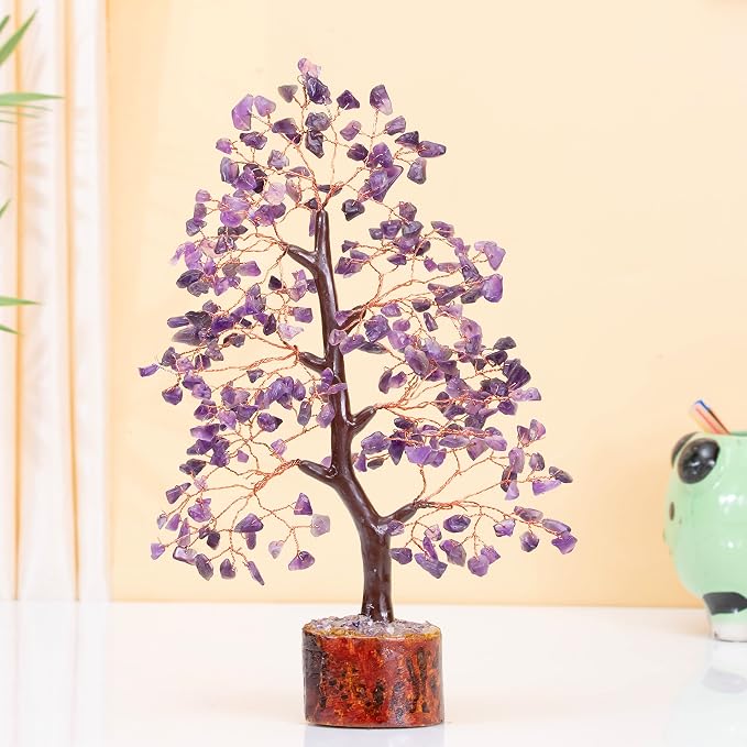 Crocon® Amethyst Crystals Tree, Birthday Gifts for Women & Men, Purple House Decor for Shelf Healing Crystals, Spiritual Gift Purple Decor, House Warming Gifts New Home, Birthday Gift for Mom Sister