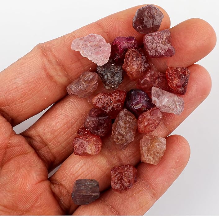 100cts, Wholesale Natural Raw Gemstones, Bulk Rough Stones Lot, Loose Crystal Supplies for Jewelry Making, Untreated Assorted Rough, Chakra Healing Crystals, Gem Collection
