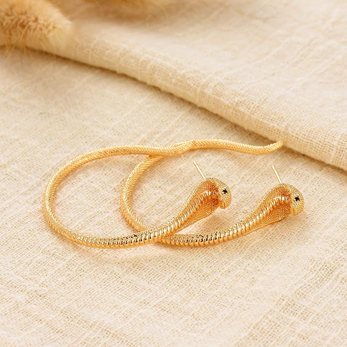 MYEARS Women Hoop Earrings Gold 14K Gold Filled Small Simple Handmade Hypoallergenic Everyday Illusion Jewelry