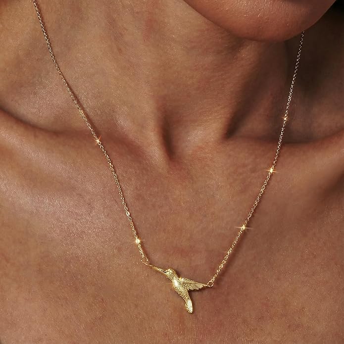 Collner 14K Gold Heart Pendant Necklace for Women Dainty Star Necklace Tiny Evil Eye Choker Necklace Boho Crescent Moon Necklace Minimalist Jewelry
