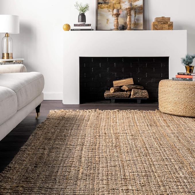 nuLOOM Daniela Natural Solid Flatweave Area Rug, 2' x 3'