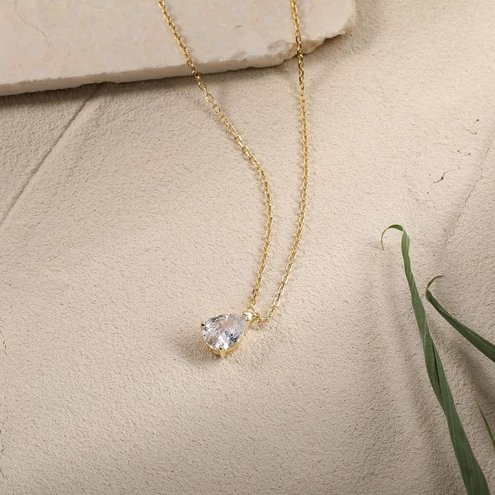 S.Leaf 18K Gold Plated Cubic Zirconia Choker Necklace for Women 925 Sterling Silver Layered Coin Moon Star Heart Circle Crystal Lariat Pendant Necklaces Gifts for Women Trendy