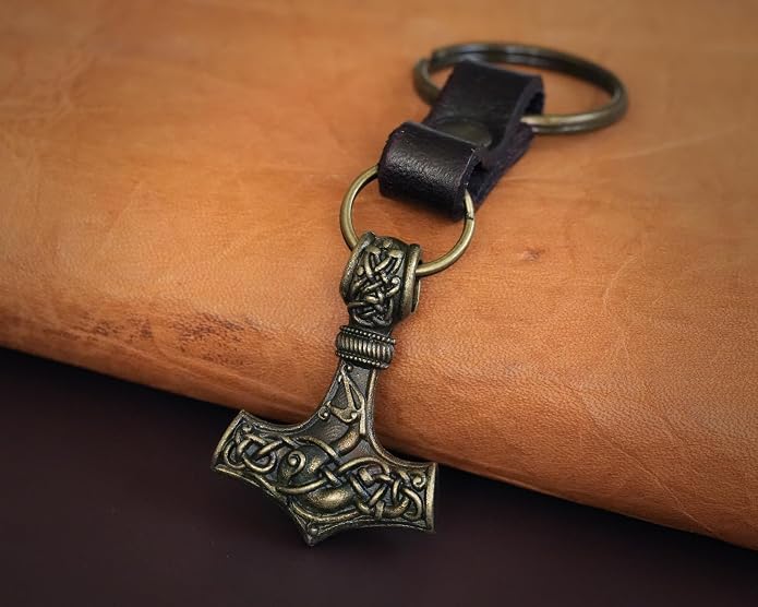 Baldur Jewelry - Thors Hammer Necklace Pendant Mjölnir - Viking Norse Thor Hammer Pendant Viking Jewelry - Thor Necklace - Thor Gifts for Men - Viking Necklace for Men