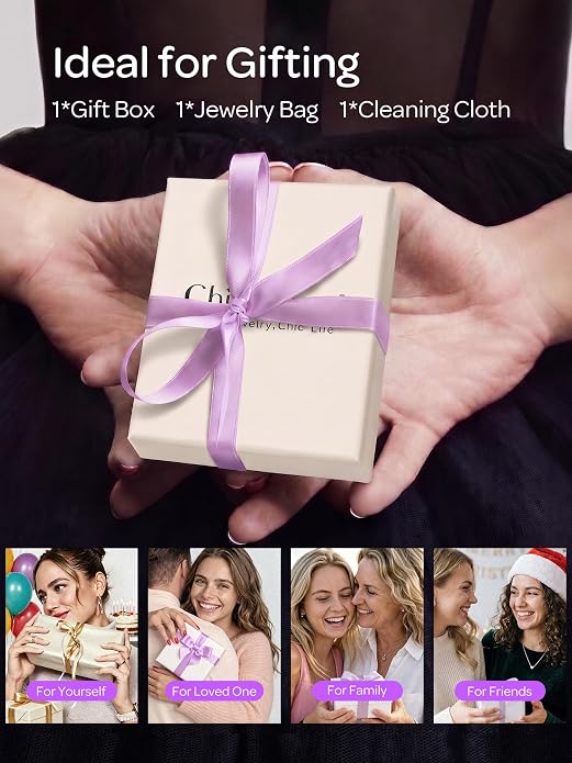 ChicSilver Sterling Silver Hoop Earrings for Women Hypoallergenic 925 Sterling Silver Huggie Earrings for Women Dainty Earring (8/10/12/14/16/18/20MM)