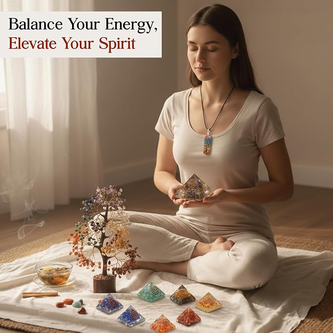 7 Chakra Tree, Crystal Tree of Life, Feng Shui Trees, Positive Energy, Meditation Gift, Crystals and Stones, Spiritual Items, Home Office Decor