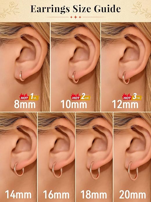 FaithHeart 925 Sterling Silver Post Huggie Hoop Earrings for Women, Silver Small Hoop Earring, Hypoallergenic Cartilage Earrings for Women