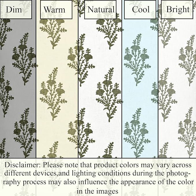 Ridhi Natural Spring Block Print Pillow Cover 18" x 18" (Pack of 2) Decorative Couch Pillows for Living Room, Farmhouse Chic Boho Cute Outdoor Pillows Covers Gifts for Spring, Mother's Day