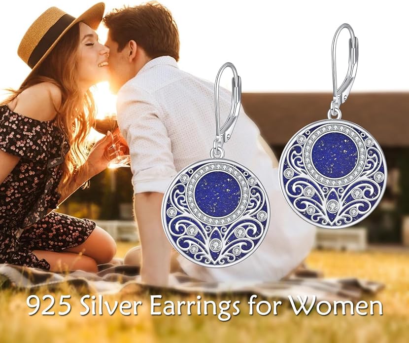 Teardrop Earrings Sterling Silver Filigree Irish Celtic Teardrop Drop Earrings Jewelry Gifts For Women