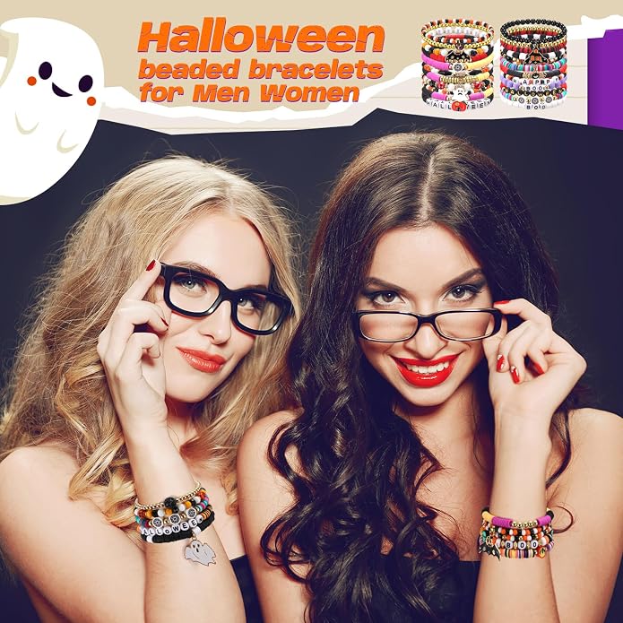 Equsion 100 Pcs Preppy Friendship Bracelets for Women Heishi Surfer Clay Stackable Bead Easter Boho Y2k Bracelets Gifts
