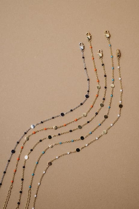 Alex and Ani Enameled Chain Coin Station Anklet