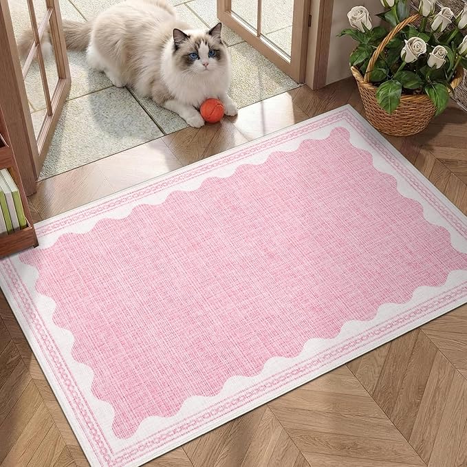 GarveeHome Scalloped Rug