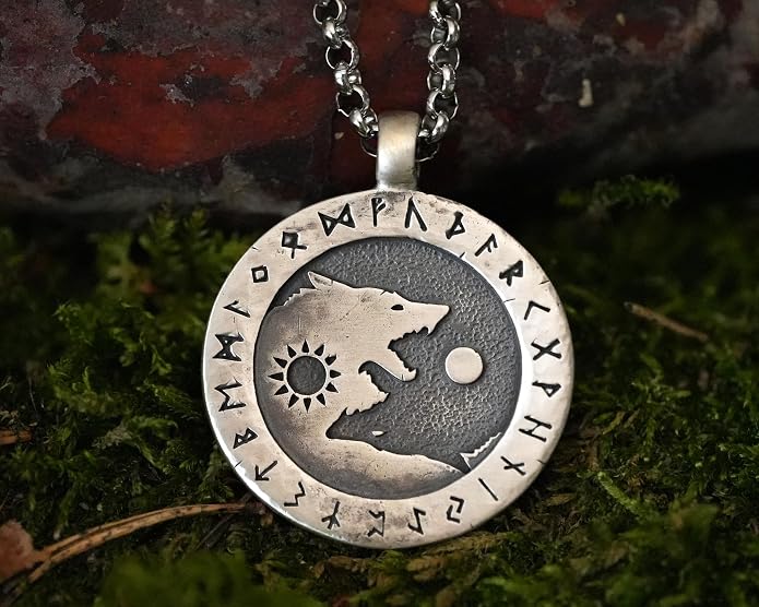 Yin Yang Necklace For Men Ancient Looking High Quality Pendant Jewelry - Yin Yang Gifts - Viking Jewelry for Men