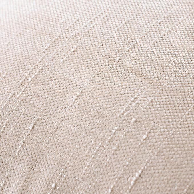 Set of 4 Soft Textured Decorative Throw Pillow Covers 20x20 Inch Cozy Farmhouse Cushion Cover Square Accent Pillow Cases for Bed Couch Sofa Living Room, Light Beige