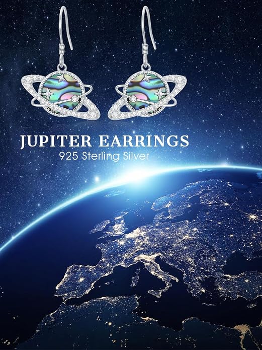 Midari Hummingbird/Butterfly/Lotus Earrings for Women 925 Sterling Silver Abalone Shell Animal Earrings Dangle for Women Abalon Moonstone Jewelry Gifts for Women Mom