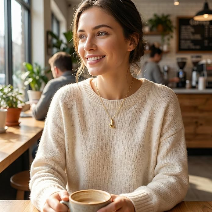 Collner 14K Gold Heart Pendant Necklace for Women Dainty Star Necklace Tiny Evil Eye Choker Necklace Boho Crescent Moon Necklace Minimalist Jewelry