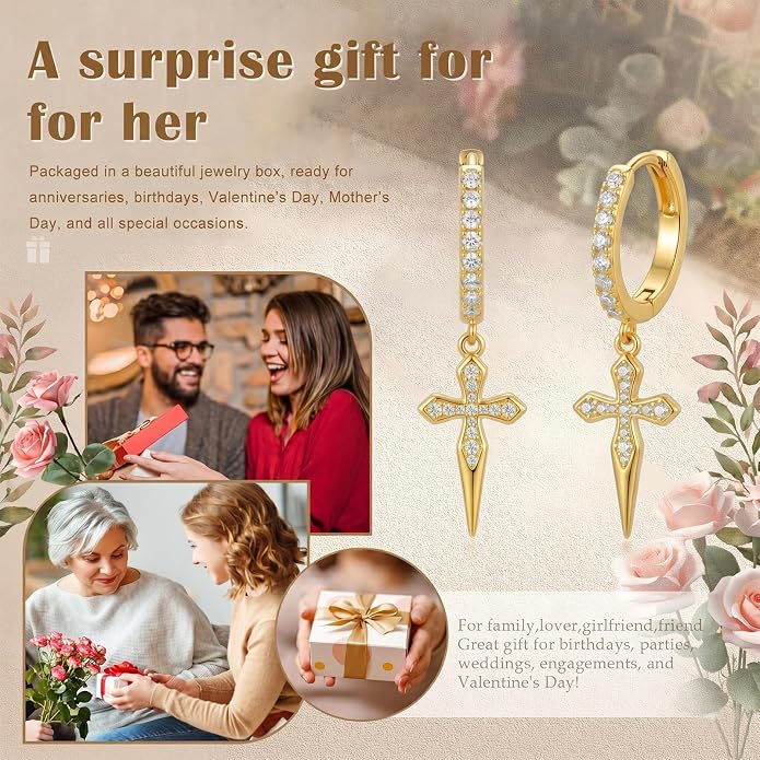 Gold Dainty Hoop Earrings for Women Hypoallergenic Lightweight 14K Gold Huggie Earrings Jewelry Valentines Day Gifts for Wife Girlfriend Her