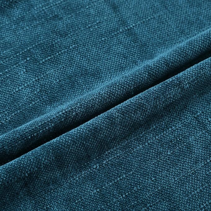 Set of 4 Soft Textured Decorative Throw Pillow Covers 20x20 Inch Cozy Farmhouse Cushion Cover Square Accent Pillow Cases for Bed Couch Sofa Living Room, Teal