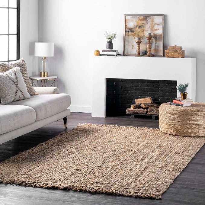 nuLOOM Daniela Natural Solid Flatweave Area Rug, 2' x 3'