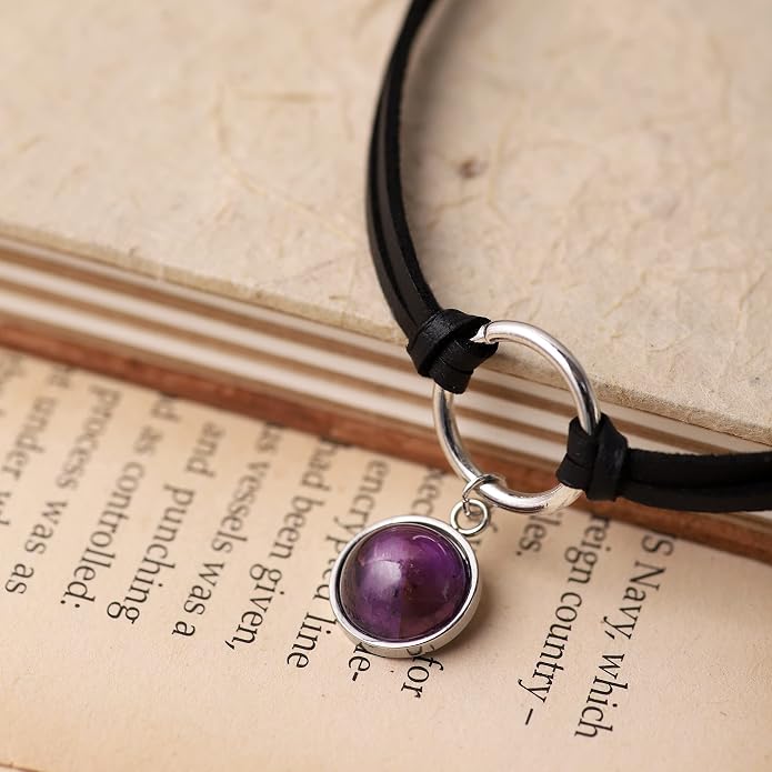 Sacina O Ring Crystal Choker, Black Choker, Boho Hippie Necklace, Gothic Necklace, Christmas Jewelry Gift for Women