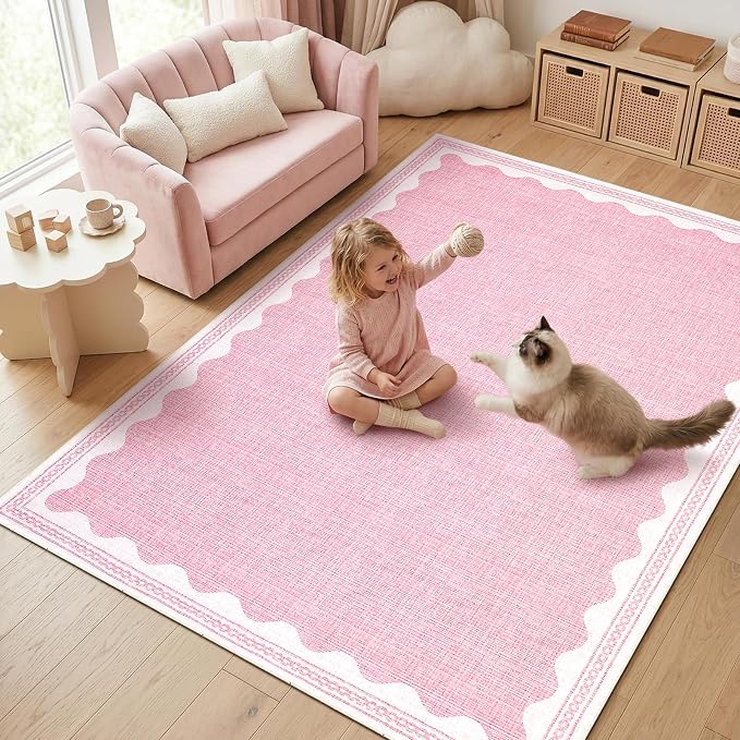 GarveeHome Scalloped Rug