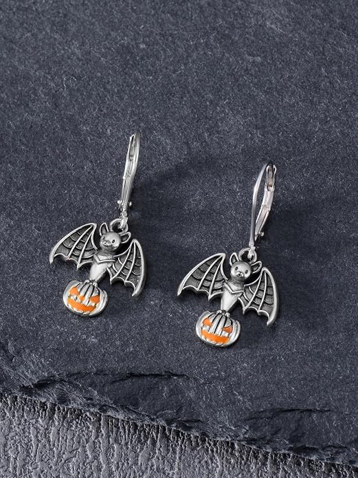 Animal/Leaf/Gothic Dangle Earrings 925 Sterling Silver Animal/Leaf/Gothic Dangle Drop Earrings Easter/Halloween/Christmas Jewelry Gifts for Women Her