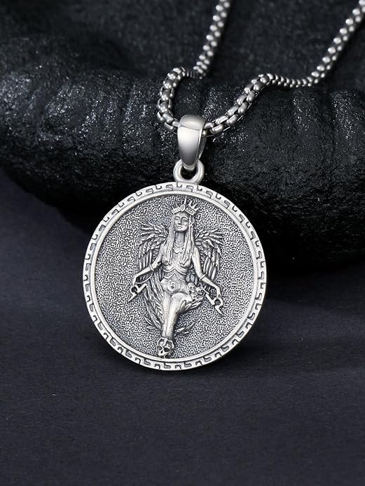 Viking Necklace Triple Horn of Odin/Wolf/Thor Hammer Necklace Viking Pendant Norse Jewelry Gifts for Man