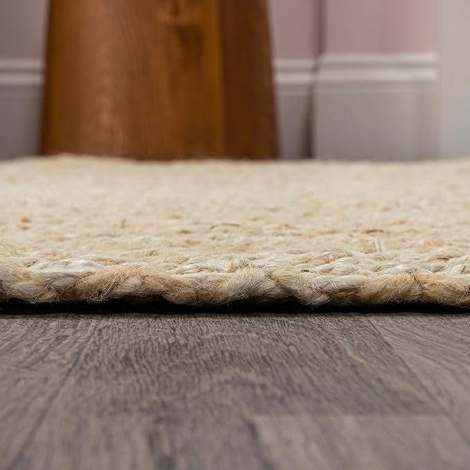JONATHAN Y Espina Hand Woven Herringbone Chunky Jute Ivory Indoor Area Rug, 5x8, Bohemian, Cottage, Easy-Cleaning for Living Room, Bedroom, Kitchen, Pet Friendly, Non-Shedding (NFR101B-5)