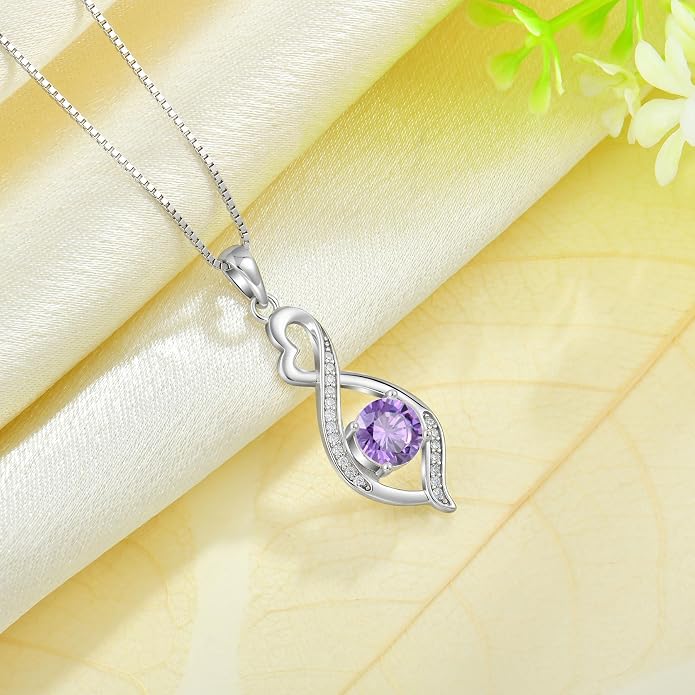 Infinity Necklace 925 Sterling Silver Necklace For Women Jewelry Valentines Day Christmas