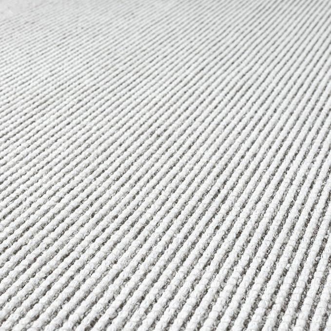 LUXE WEAVERS Two-Tone Fringed Area Rug Gray 5x7