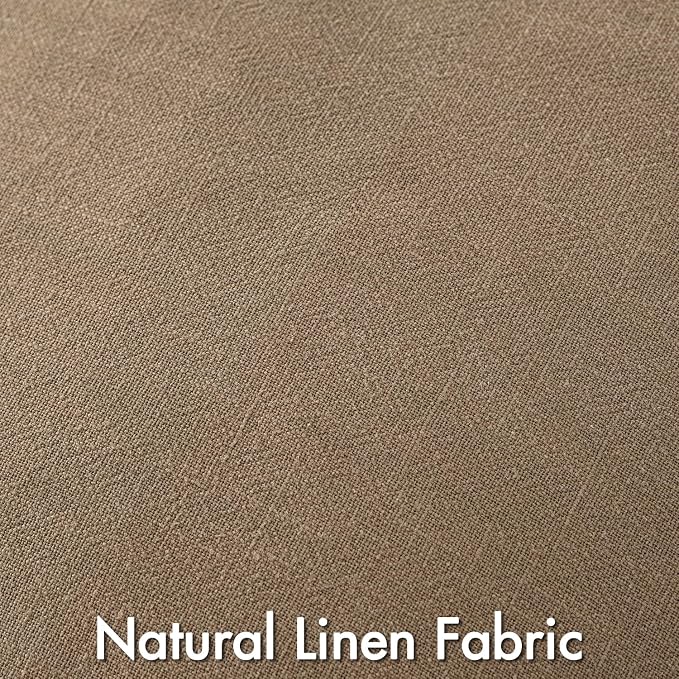 MIULEE Khaki Boho Linen Decorative Pillow Covers 18x18 Inch Pack of 4 | Natural Throw Pillow Covers Soft Farmhouse Couch Pillowcases Modern Home Decors for Living Room Bed Sofa