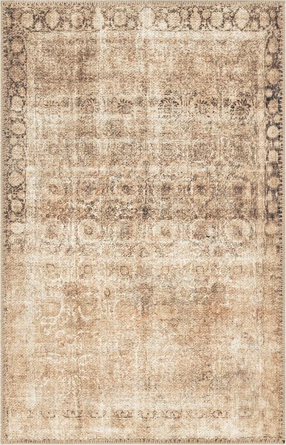 Keen Home Design 24"x36" Rug - Machine Washable Entry Rug with Non-Slip Backing, Ideal for Enteryway, Kitchen, Bathroom, Laundry Room - Vintage, Easy Clean, Durable, Low Pile - (2' x 3')