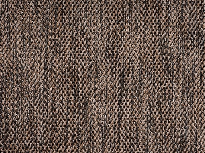 Angela Easy Jute Indoor Outdoor Rug, 8x10 Natural Solid Jute Look, Polyester, Durable & Easy Care Outdoor Farmhouse Carpet for Patio, Porch, Living Room (8' x 10', Brown)