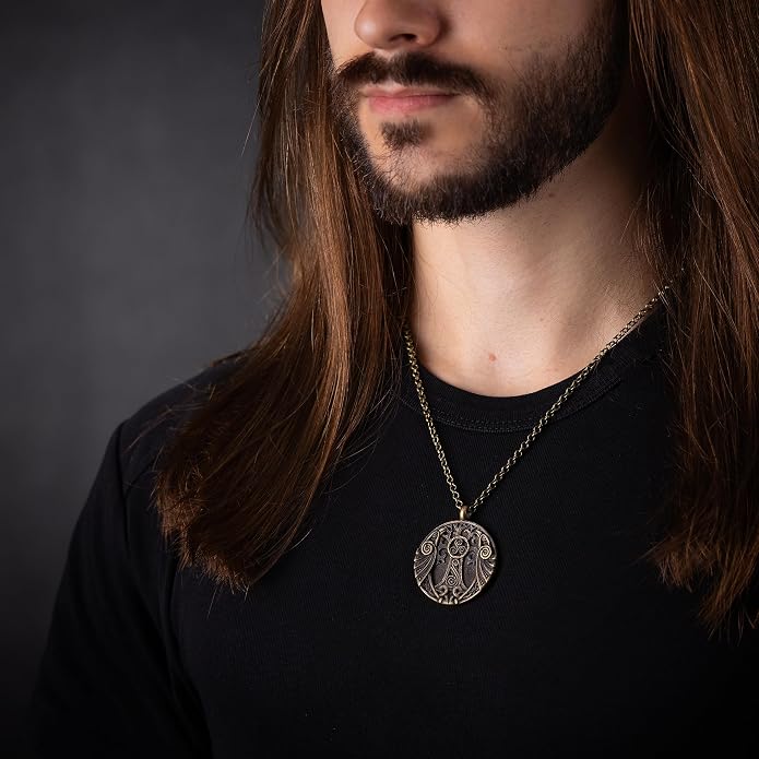 Baldur Jewelry - Handcrafted Yggdrasil Viking Norse World Tree of Life Pendant Necklace Amulet Jewelry | 925 Sterling-Silver Tree of Life Necklace | Viking Gifts |Jewelry for Men Women