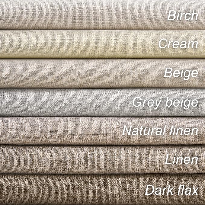 Topfinel Cream Linen Blackout Curtains 84 Inch Long for Bedroom Living Room, Ivory Pinch Pleat Back Tab Full Blackout Drapes Farmhouse Boho Curtains for Window, White Neutral Curtains 52" X 84" 7 FT