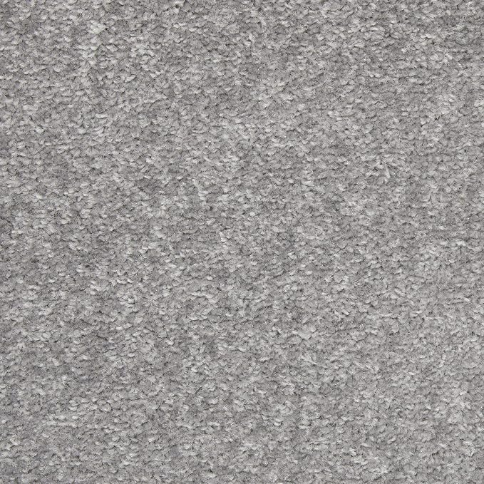 Nourison Home Nourison Essentials Silver Grey 8' x Round Area Rug - Easy Clean, Non Shedding, Bed Room, Living Room, Dining Room, Kitchen (8' x Round)
