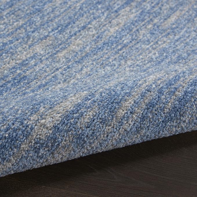Nourison Home Nourison Essentials Blue Grey 6' x 9' Area Rug - Easy Clean, Non Shedding, Bed Room, Living Room, Dining Room, Kitchen (6' x 9')
