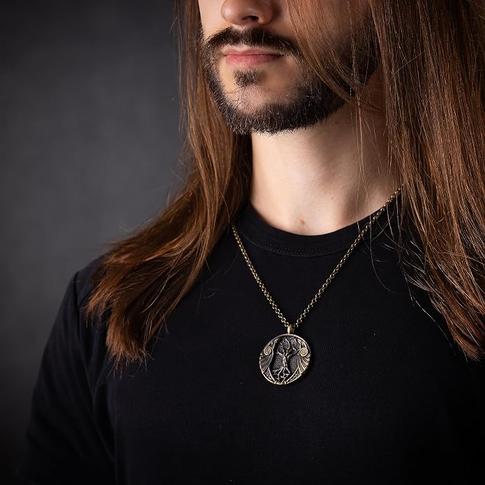 Baldur Jewelry - Handcrafted Yggdrasil Viking Norse World Tree of Life Pendant Necklace Amulet Jewelry | 925 Sterling-Silver Tree of Life Necklace | Viking Gifts |Jewelry for Men Women
